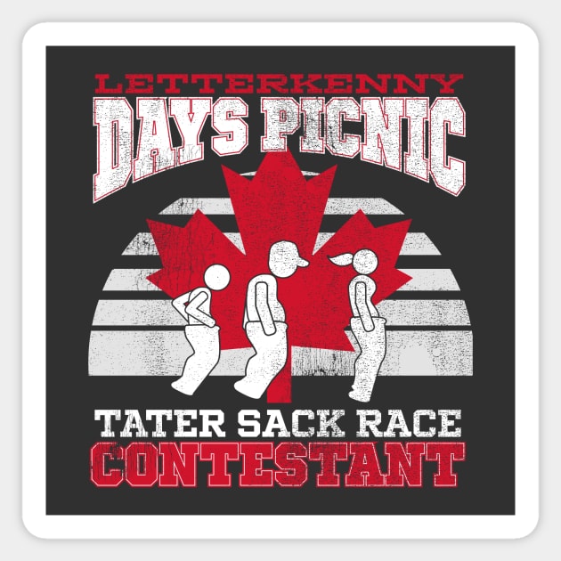 Letterkenny Days Picnic Tater Sack Race Sticker by rt-shirts